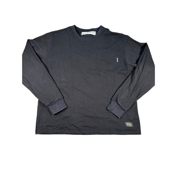 Advisory Board Crystals Mens Large Black Abc 123 Pocket Long Sleeve Streetwear